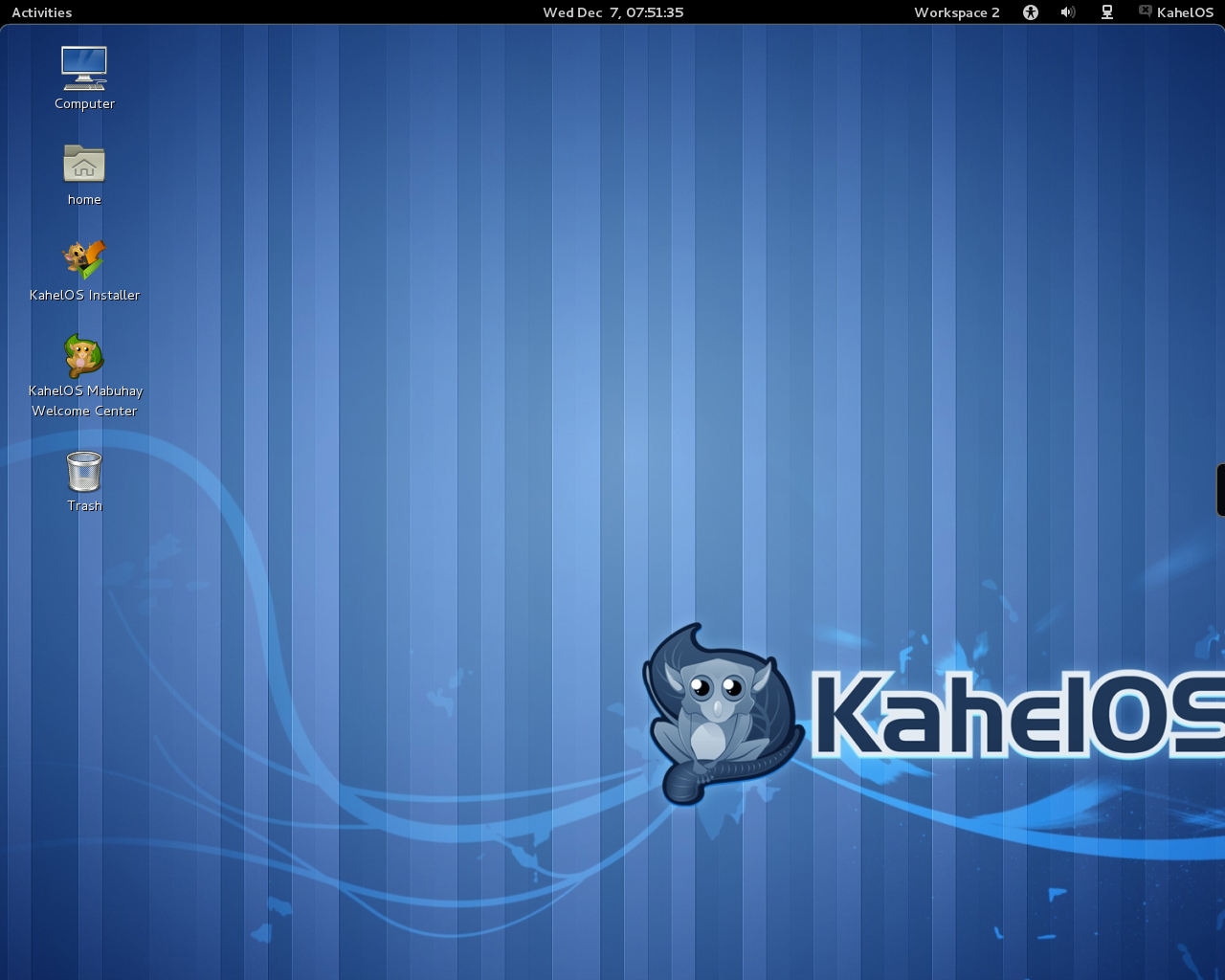Скриншот KahelOS