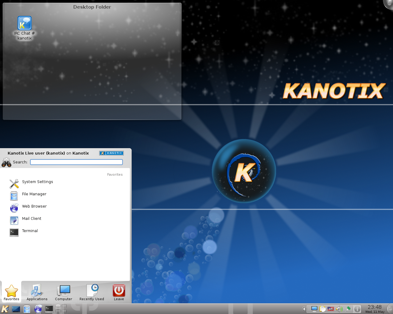 Скриншот KANOTIX