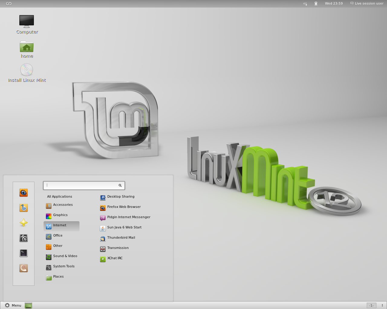 Скриншот Linux Mint