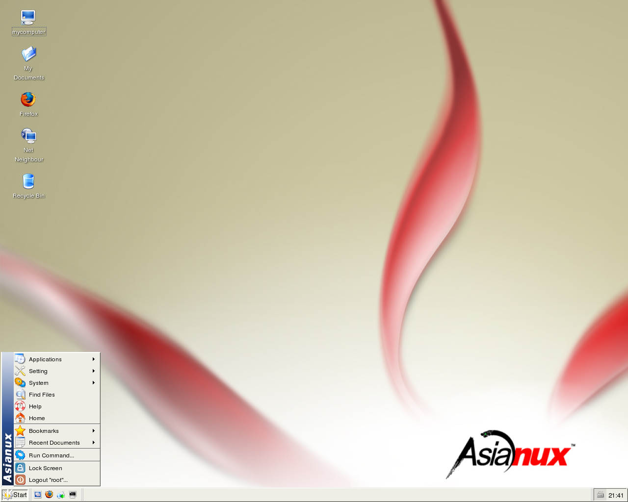 Скриншот Asianux