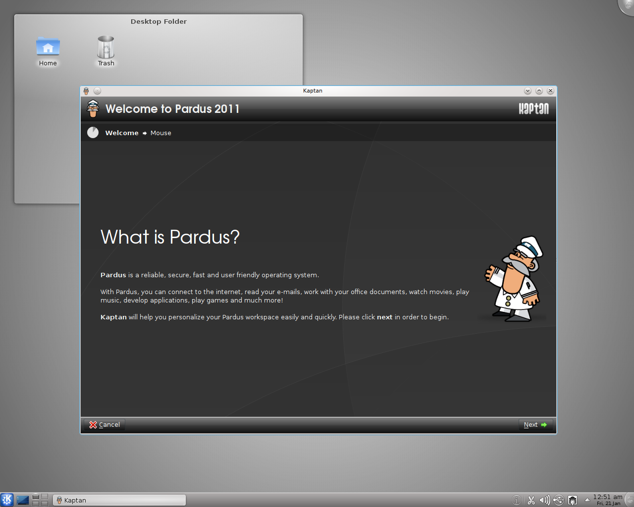 Скриншот Pardus Linux