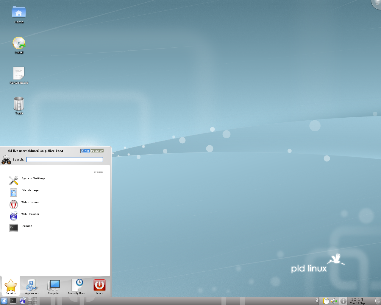 Скриншот PLD Linux Distribution