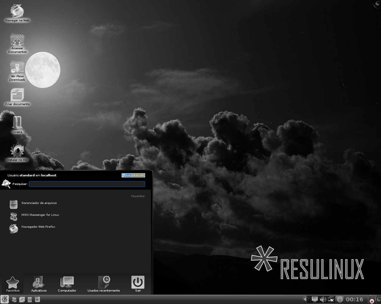 Скриншот Resulinux