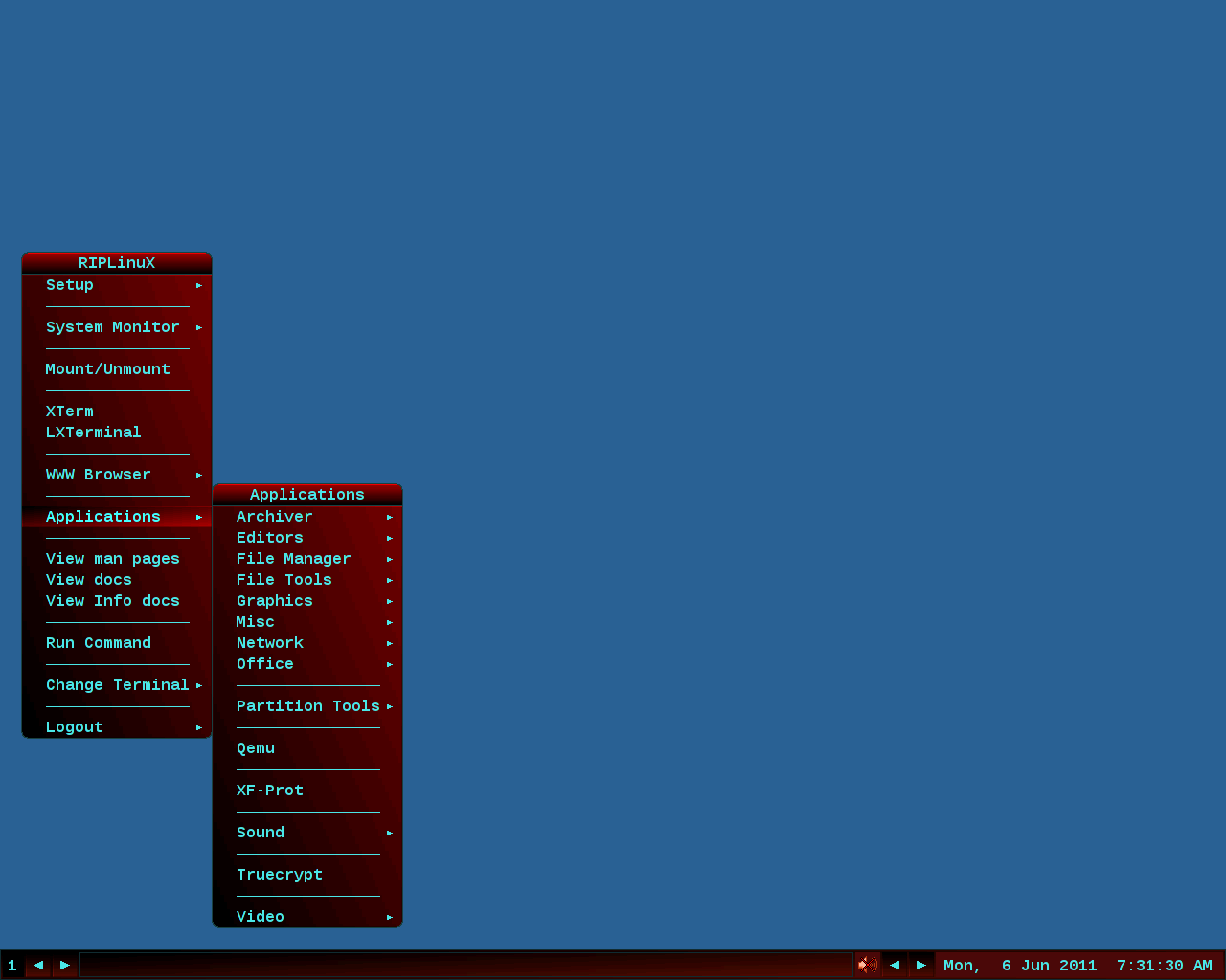Скриншот RIPLinuX