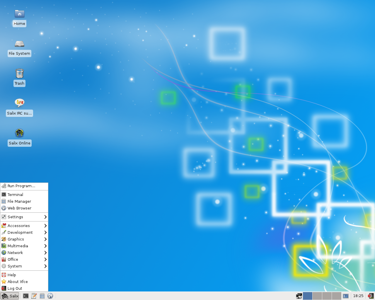Скриншот Salix OS