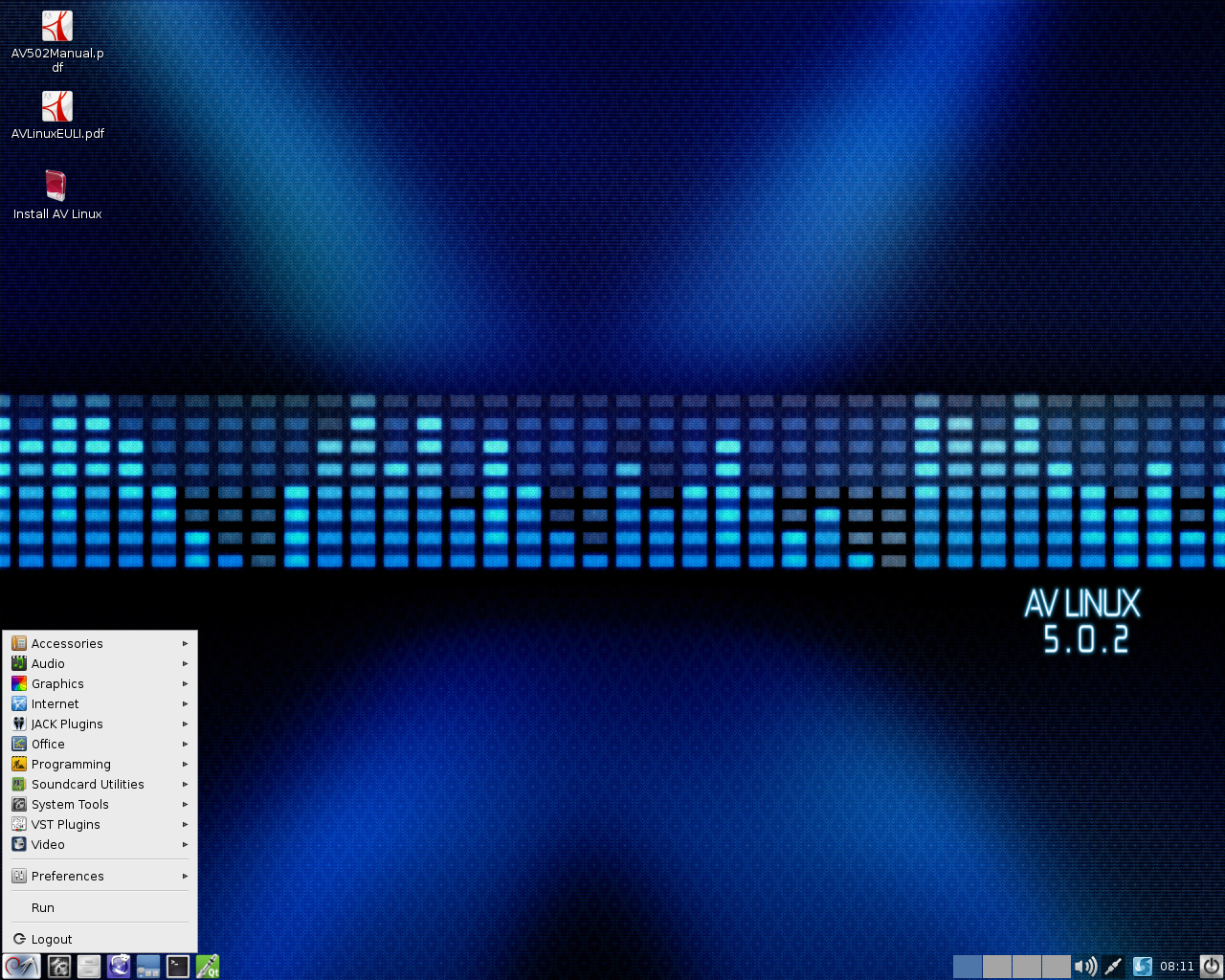 Скриншот AV Linux