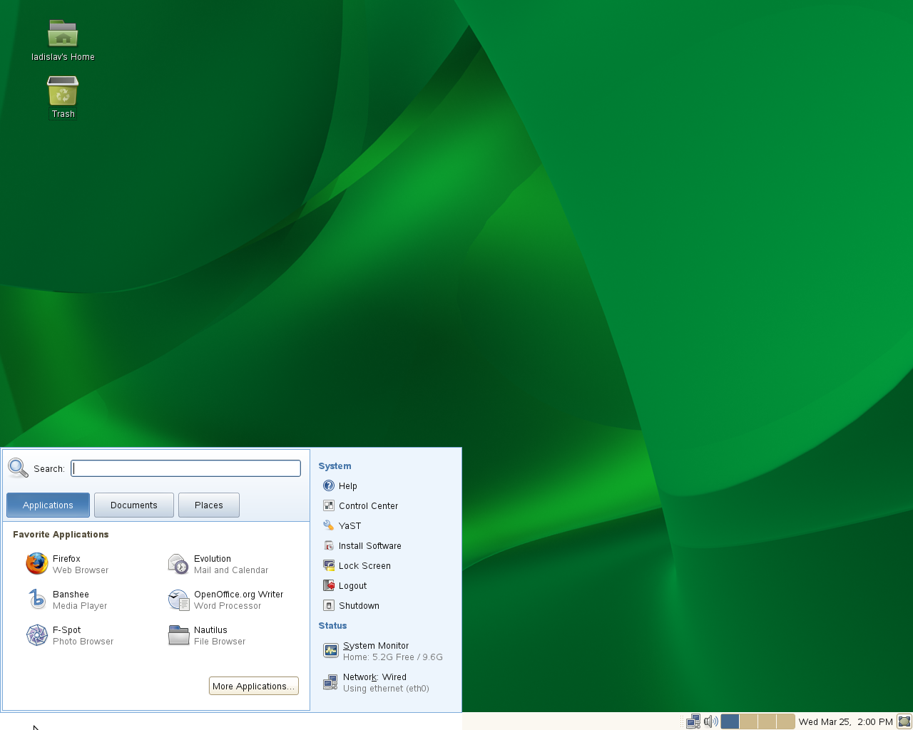 Скриншот SUSE Linux Enterprise