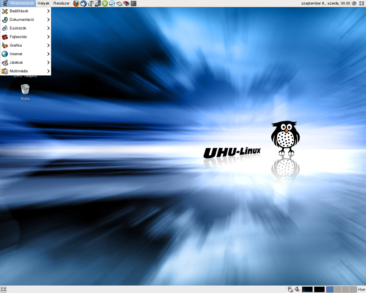 Скриншот UHU-Linux