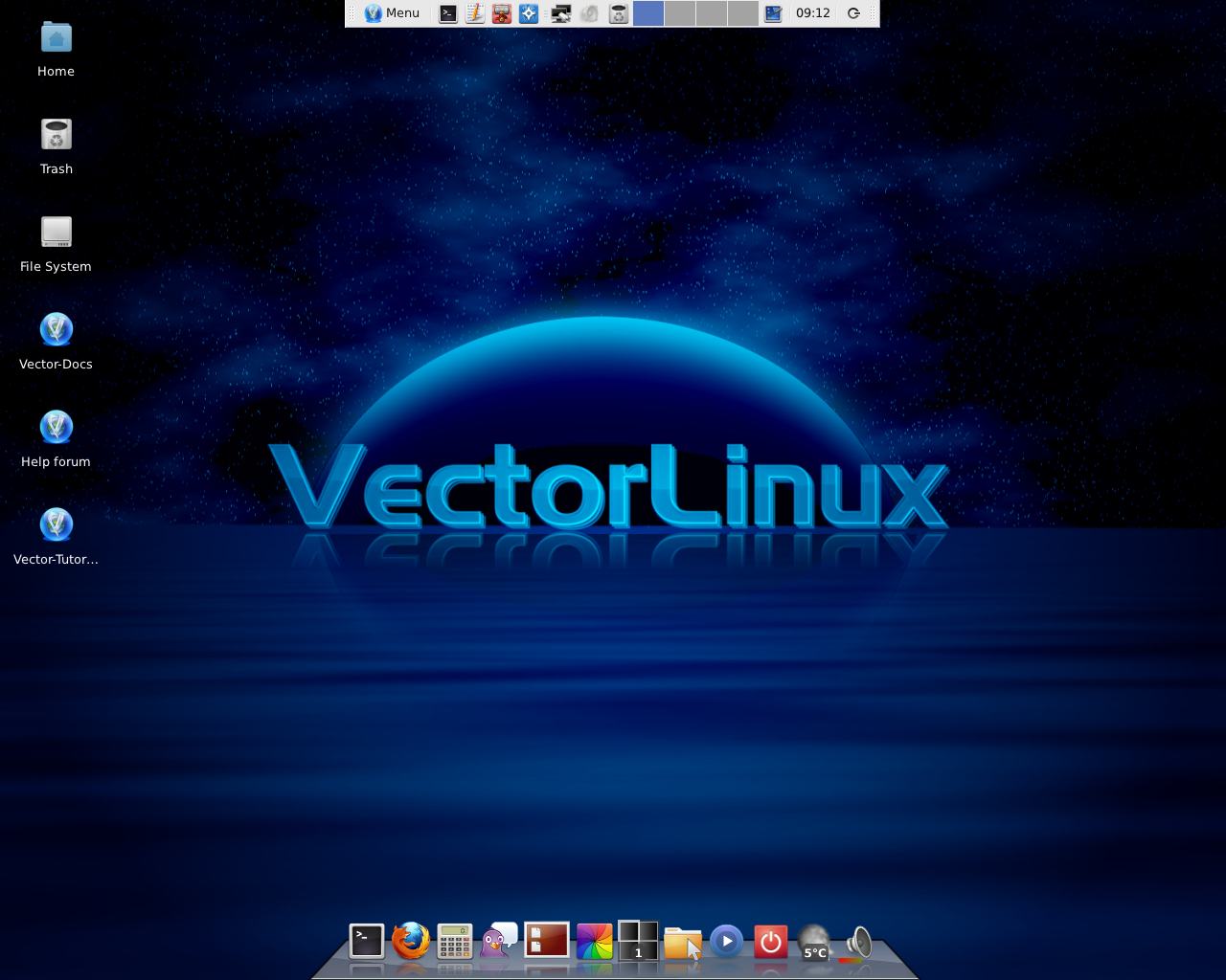 Скриншот VectorLinux