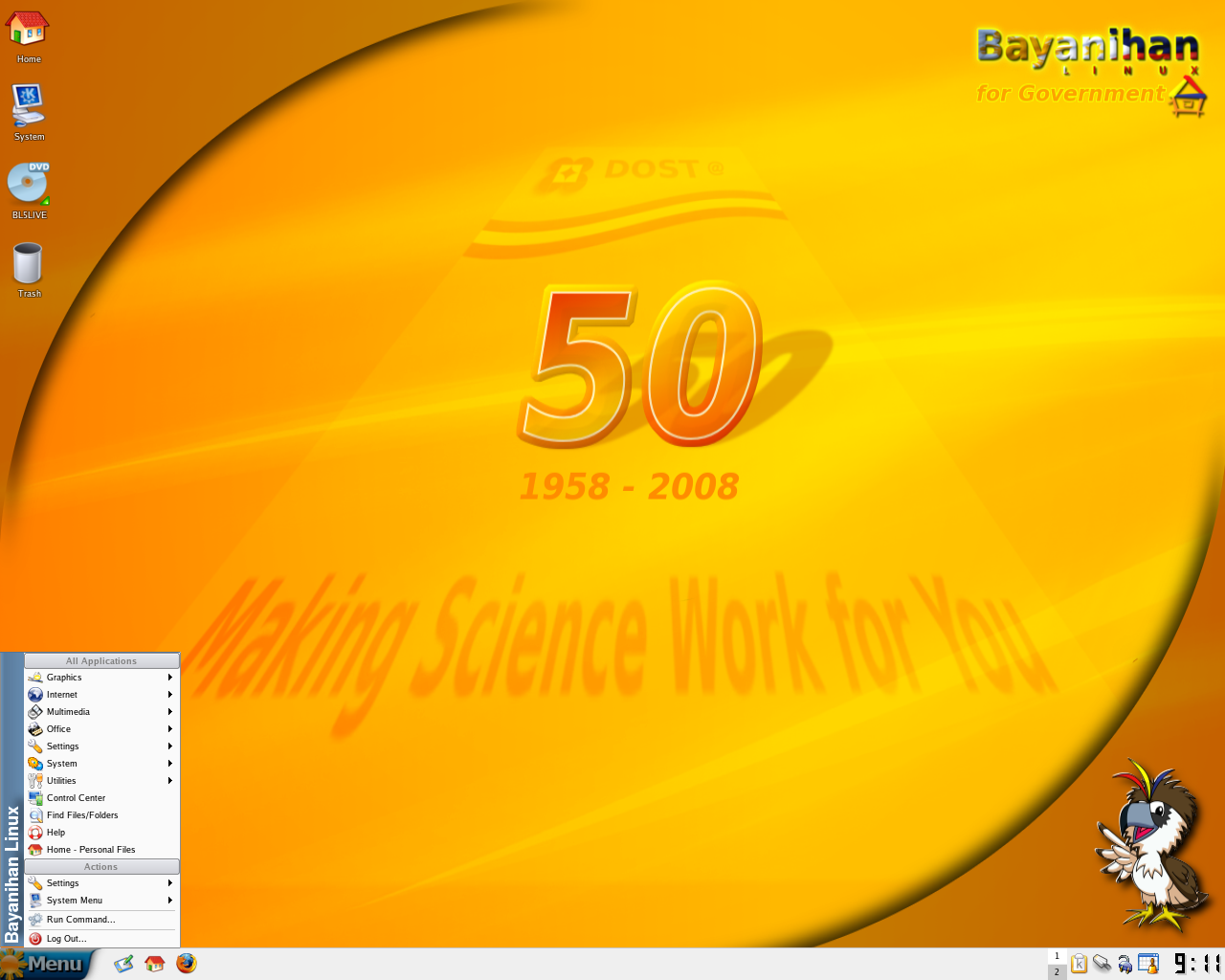 Скриншот Bayanihan Linux