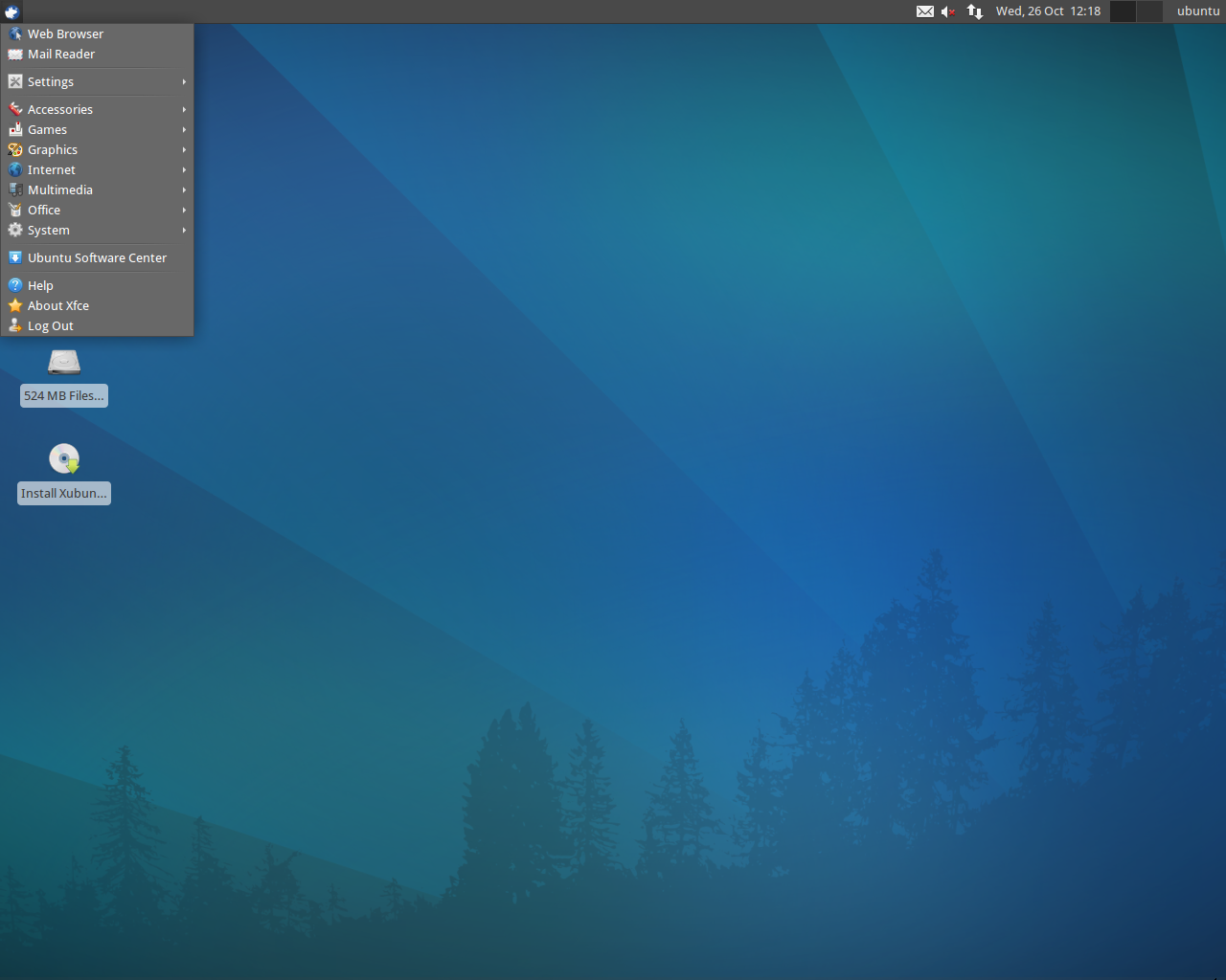 Скриншот Xubuntu