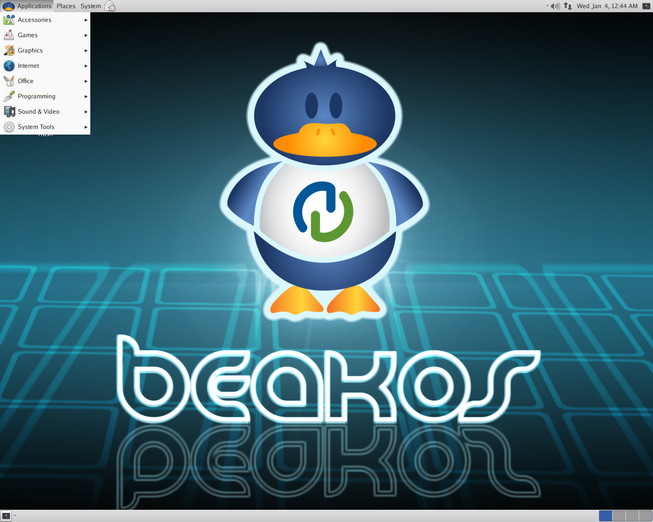 Скриншот BeakOS