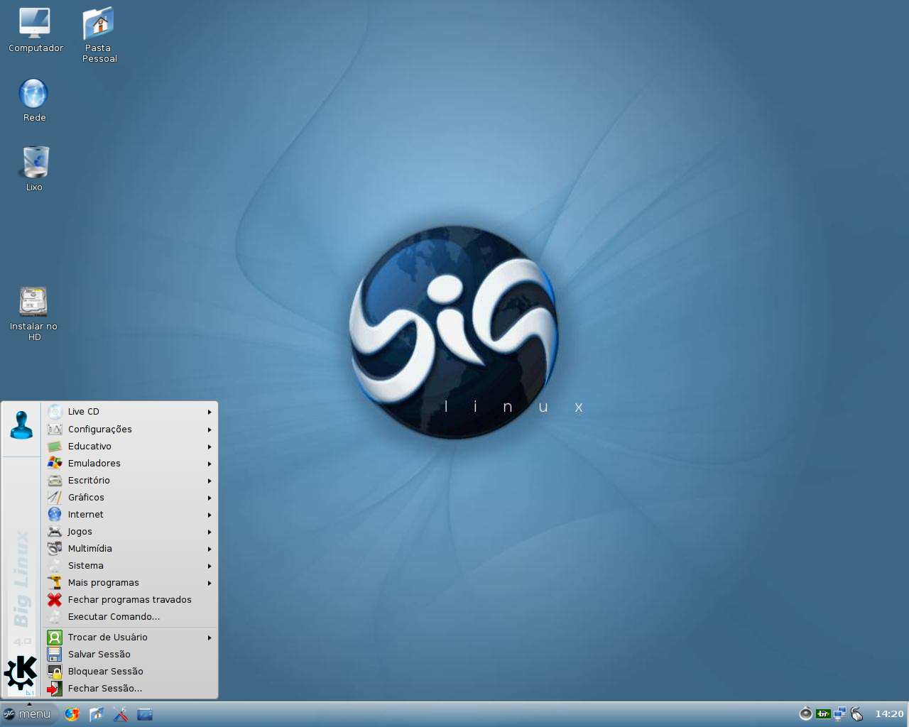 Скриншот Big Linux
