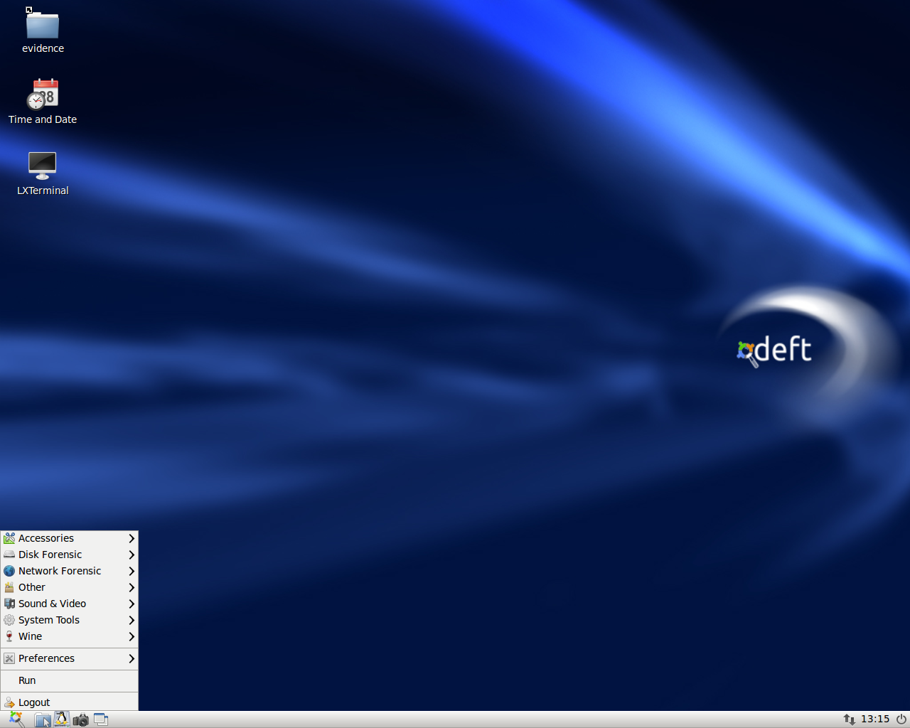 Скриншот DEFT Linux