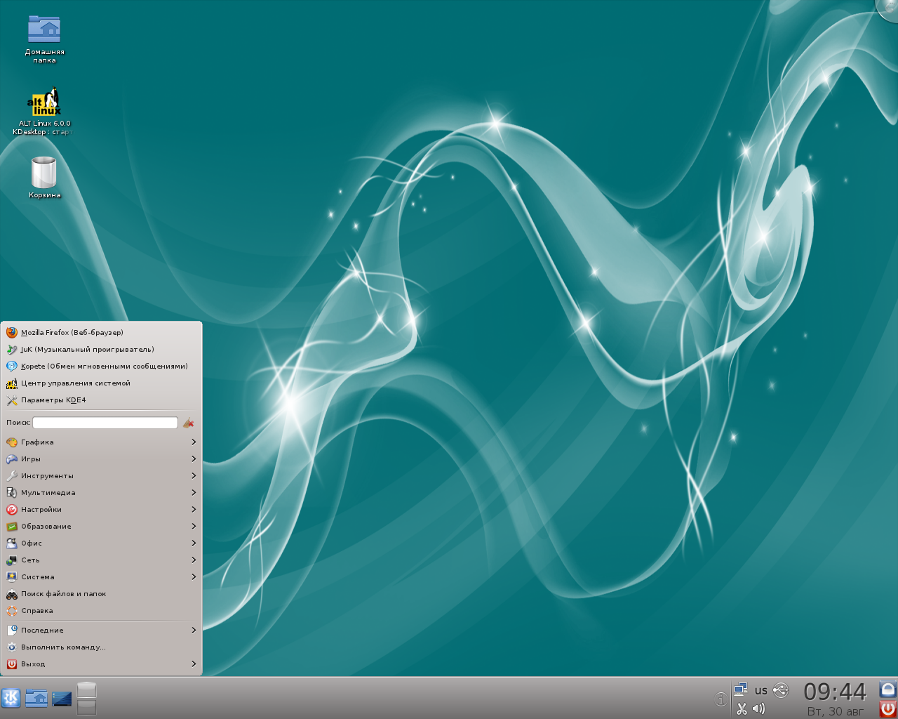 Скриншот ALT Linux