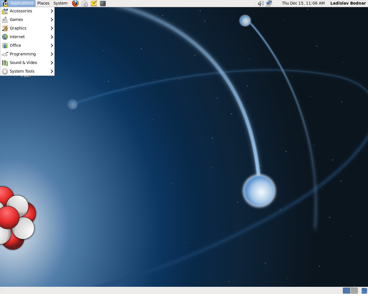 Скриншот Fermi Linux